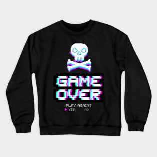 Game Over Gaming Dark Crewneck Sweatshirt